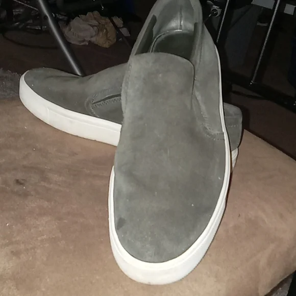 Vince | Shoes | Mens Vince Gray Suede Loafers | Poshmark display picture 1